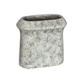 Ptmd bloempot nimma ovaal m cement grijs 30 cm | 2 stuks