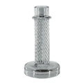 Housevitamin kandelaar twist rookglas grijs 15 cm | 24 stuks