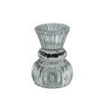 Housevitamin kaarsenhouder duo classic ribb rookglas 8 cm | 24 stuks