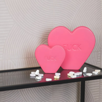 Housevitamin beeld candy heart fuck roze 19,5 cm | 6 stuks