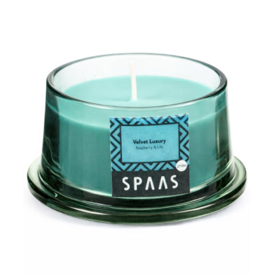 Spaas (r) geurkaars in glas velvet luxury 9 cm | 12 stuks