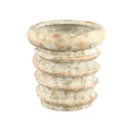 Ptmd bloempot zero swirl crème l 30 cm | 2 stuks