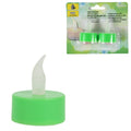 Deco heitmann led theelicht op batterij groen 4,5 cm 2 stuks | 20 stuks