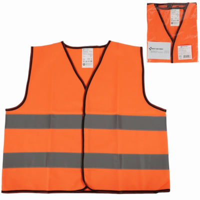 Kinderveiligheidshesje oranje maat 134-140 | 10 stuks