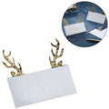 Ginger ray tafelkaartjes rendiergewei goudkleurig 10 stuks | 20 stuks