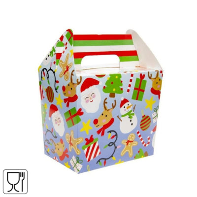 Traktatiedoos kerst karton 14 cm | 48 stuks