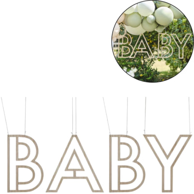 Ginger ray hangdecoratie baby 38 cm | 10 stuks
