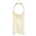 Wanddecoratie raffia rattan cirkel 100 cm | 12 stuks