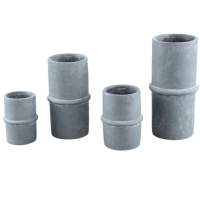 Ptmd bloempot werix l grijs 24 cm | 6 stuks