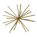 Housevitamin ornament firework metaal goudkleurig 15 cm | 24 stuks