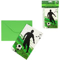Uitnodigingskaarten voetbal 14 cm 8 stuks | 36 stuks