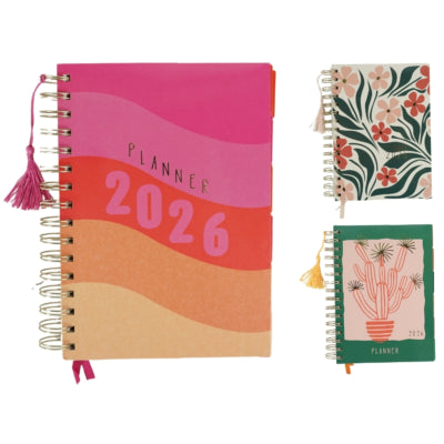 Planner agenda 2026 a5 3 assorti | 36 stuks