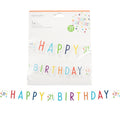 Amscan letterslinger happy birthday 21 jaar confetti 180 cm | 40 stuks