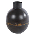 Vaas hidde metaal bruin 13 cm | 8 stuks