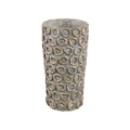 Ptmd cementpot met cirkels ginte xs 30 cm | 4 stuks