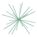 Housevitamin ornament firework metaal mintgroen 25 cm | 12 stuks
