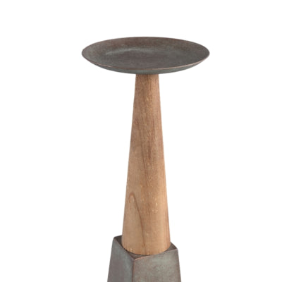 Ptmd kaarsenhouder cinder grijs m 70 cm | 2 stuks
