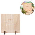 Ginger ray tafelnummer decoratie bruiloft hout 12 stuks | 5 stuks
