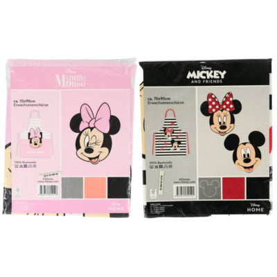 Disney minnie mouse keukenschort volwassenen 90 cm 2 assorti | 48 stuks