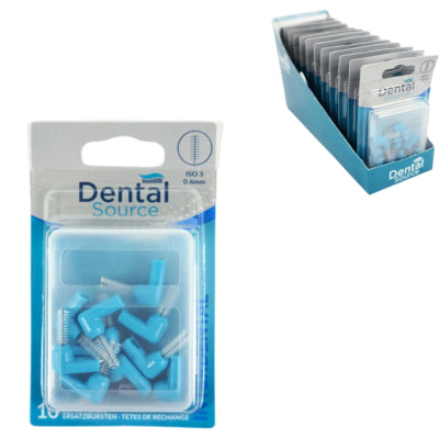 Dental source interdentale borstels navulling blauw 10 stuks | 60 stuks