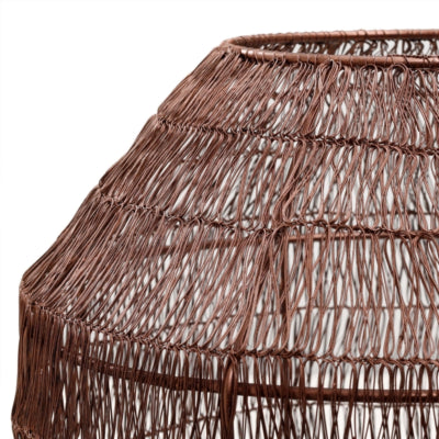 Ptmd windlicht maddin l koperkleurig 38 cm | 2 stuks