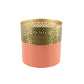 Countryfield theelichthouder tina perzik 10 cm | 8 stuks