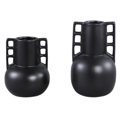Ptmd vaas essa donkerbruin 30 cm | 2 stuks