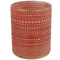Countryfield theelichthouder hailey l rood 12,5 cm | 12 stuks
