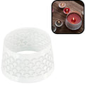 Spaas (r) kapje voor kaarsen fish eye wit 8,5 cm | 36 stuks