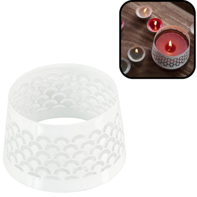 Spaas (r) kapje voor kaarsen fish eye wit 8,5 cm | 36 stuks