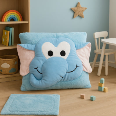 Kussen xl animal face plush 70 x 70 cm 4 assorti | 4 stuks