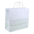 Papieren tas wit 35 cm set van 100