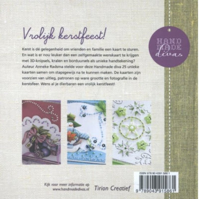 Handmade divas diy boek maak je eigen kerstkaart | 40 stuks