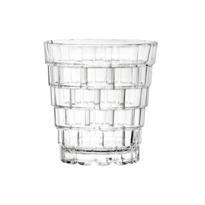 Glazen qube tumbler 280 ml set van 4 | 12 stuks