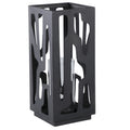 Ptmd windlicht dewey zwart 42 cm | 2 stuks