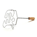 Stamppotstamper nederland metaal met houten handvat 37 cm | 40 stuks