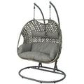 (r) egg chair hangstoel palermo lichtgrijs 196 cm