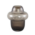 Ptmd vaas marlene rookglas bruin 19,5 cm | 6 stuks