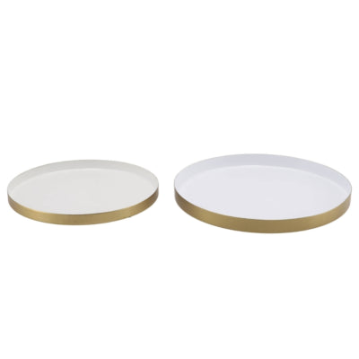 Daan kromhout dienblad marrakech wit 26 cm set van 2 | 6 stuks