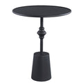 Ptmd bijzettafel dinja metaal zwart 60 cm | 2 stuks