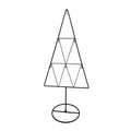Kerstboom met haken metaal zwart 61 cm | 16 stuks
