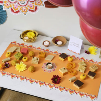 Ginger ray snack plateau happy diwali 80 cm | 10 stuks