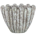 Ptmd bloempot minter l grijs 47 cm | 2 stuks