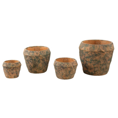 Ptmd bloempot lourdes geel groen 12 cm | 12 stuks