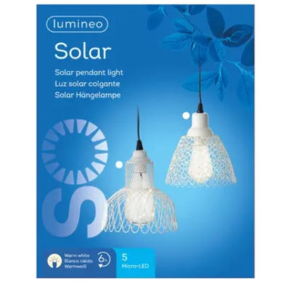 Lumineo (r) hanglamp solar 15 cm 2 assorti | 6 stuks