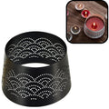 Spaas (r) kapje voor kaarsen lace zwart 8,5 cm | 36 stuks
