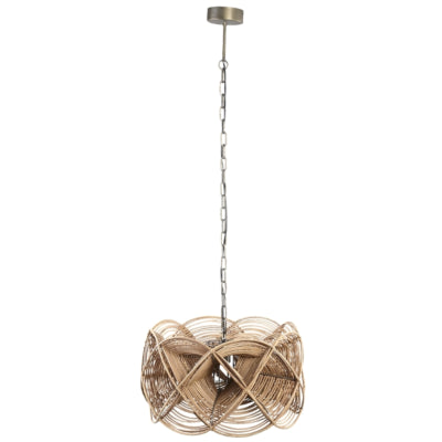 Ptmd hanglamp yena rattan naturel 57 cm | 2 stuks