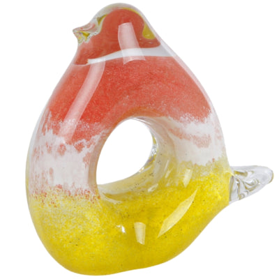 Beeld bird glas 11,5 cm | 12 stuks