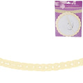 Slinger rond papier geel 3 m | 24 stuks
