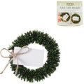 Ginger ray kerstkrans tafelkaartje 8,5 cm 4 stuks | 20 stuks